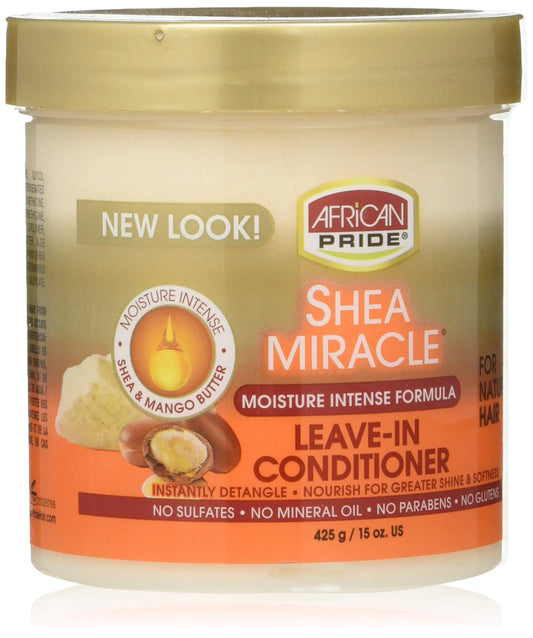 African Pride Shea Butter Miracle Leave-in Conditioner 15 Ounce